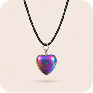 Titanium Aura Heart Necklace
