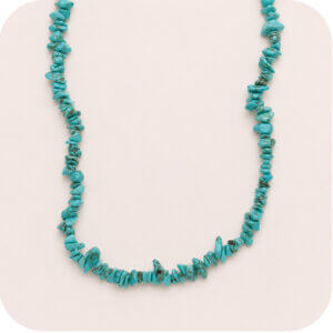 Turquoise Crystal Chip Necklace