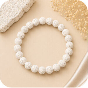 White Lava Rock Bracelet