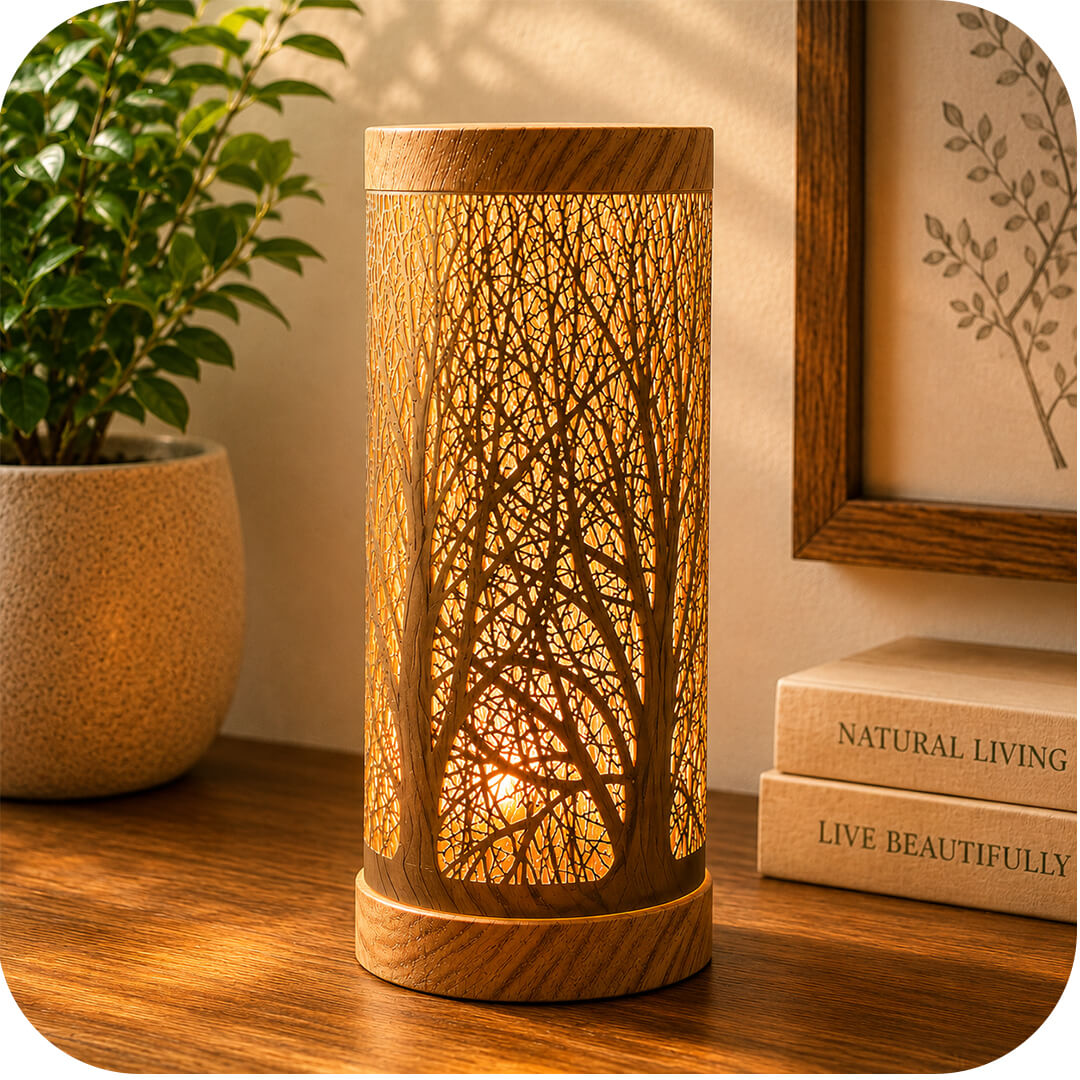 Forest Tree Electric Wax & Oil Warmer (Touch Control)