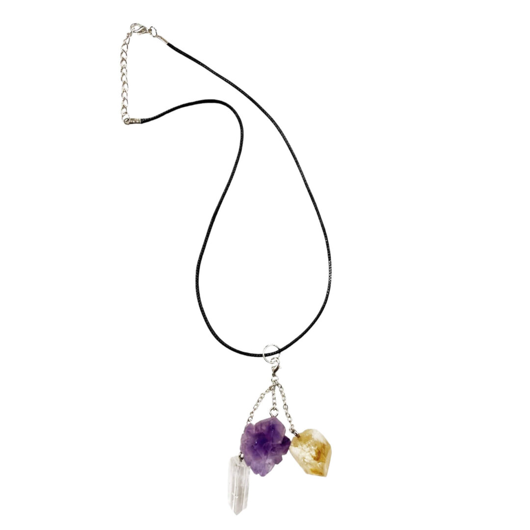 Three Stone Crystal Necklaces