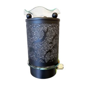 Black Metal Dolphin Wall Plug-In Warmer
