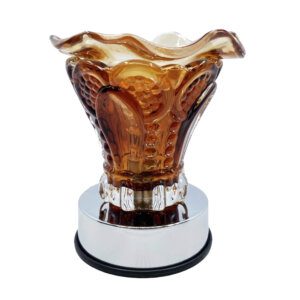Brown Vase Glass Fragrance Warmer
