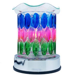 Multicolor Layered Glass Electric Wax & Oil Warmer (Touch Control)