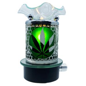 Cannabis Leaf Plug-In Wax & Oil Warmer (Adjustable Dial)