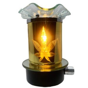 Gold Leaf Plug-In Wax & Oil Warmer (Adjustable Dial)