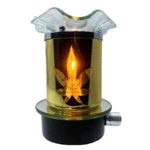Gold Leaf Plug-In Wax & Oil Warmer (Adjustable Dial)