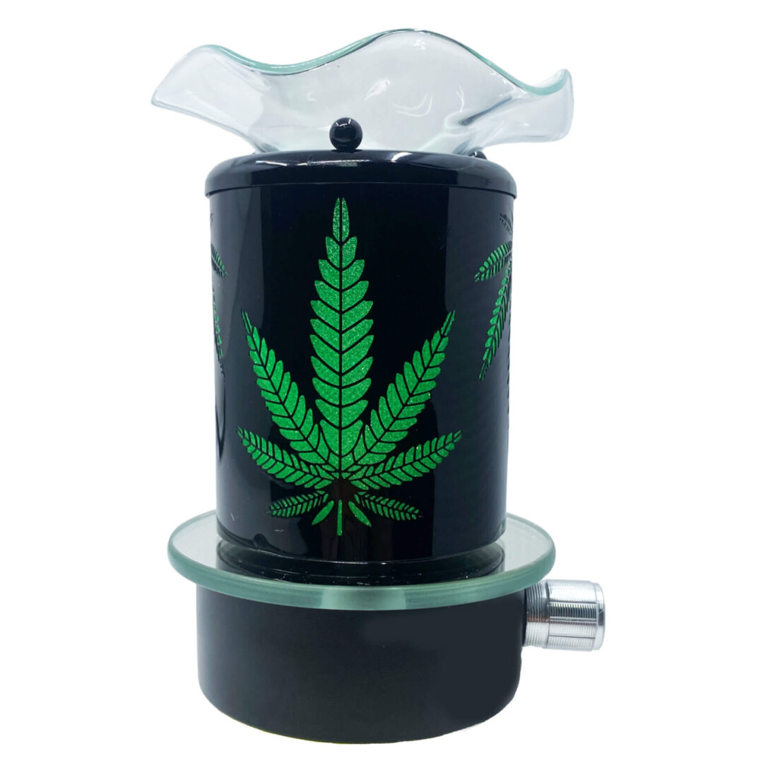 Cannabis Leaf Plug-In Wax & Oil Warmer (Adjustable Dial) - Image 4