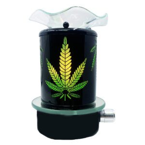 Cannabis Leaf Plug-In Wax & Oil Warmer (Adjustable Dial)