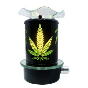Cannabis Leaf Plug-In Wax & Oil Warmer (Adjustable Dial)