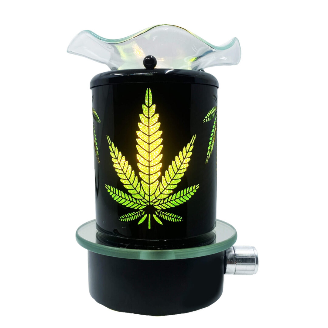 Cannabis Leaf Plug-In Wax & Oil Warmer (Adjustable Dial) - Image 2