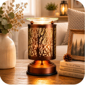 Woodland Forest Electric Wax & Oil Warmer (Touch Control)