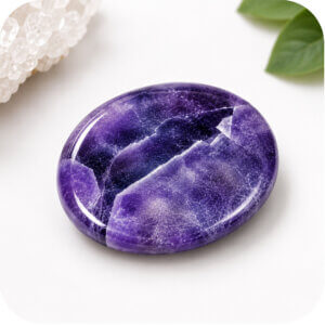 Amethyst Worry Stone