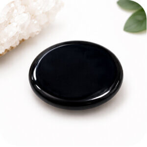 Black Tourmaline Worry Stone