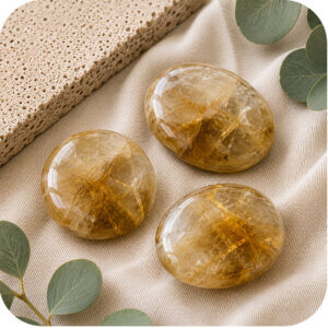 Golden Healer Palm Stone