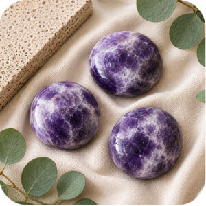 Dream Amethyst Palm Stone