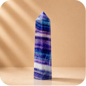 Rainbow Fluorite Point