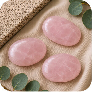 Rose Quartz Palm Stone