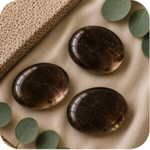 Smoky Quartz Palm Stone