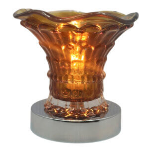 Amber oil wax warmer