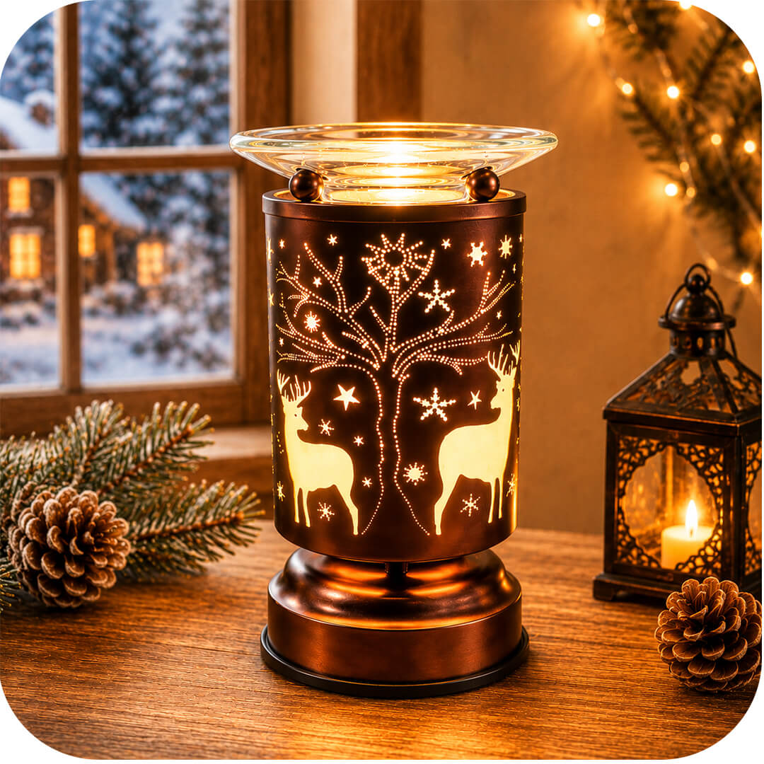 Deer Woodland Electric Wax & Oil Warmer (Touch Control)