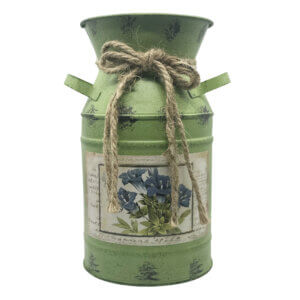 green flower pot