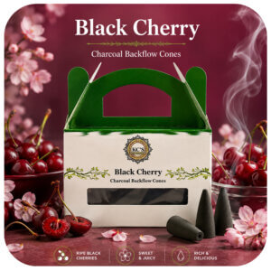 Black Cherry Charcoal Backflow Cones