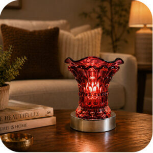 Wine Glass Electric Wax & Oil Warmer (Touch Control)
